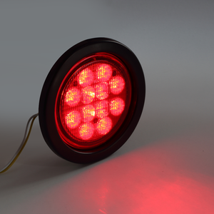 Không thấm nước <span class=keywords><strong>LED</strong></span> 4 inch E4 SAE Dot phê duyệt UV PC vòng 10-30V xe tải Trailer đuôi dừng di ngược đèn sương mù - Product Image 3