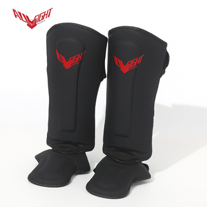Protège-tibias MMA ALLFIGHT 2026 pour enfant et adulte, couches de PU, autocollants, tailles S, M, L, XL, protection des jambes - Product Image 1