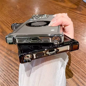 Para <span class=keywords><strong>Samsung</strong></span> S24 Ultra transparente funda de teléfono cuatro esquinas anticaída galvanoplastia funda protectora para <span class=keywords><strong>Samsung</strong></span> S22 Ultra S23FE - Product Image 3