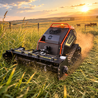 Robot tondeuse à gazon L Far 48V/1500W avec moteur servo, broyeur télécommandé, broyeur à fléaux télécommandé pour VTT