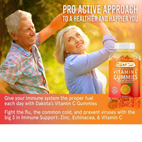 Gummies à la vitamine C Herborigen OEM Private Label - 250 MG 60 Gummies Stimulant immunitaire avec zinc et échinacée pour adultes