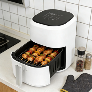 หม้อทอดไร้น้ำมันอเนกประสงค์รุ่นใหม่ 1200W 5 ลิตร ควบคุมแบบดิจิตอล ตะกร้าเคลือบสารกันติด ปรับเวลาได้ ปิดอัตโนมัติ ปลอดภัย เสียงเบา - Product Image 6