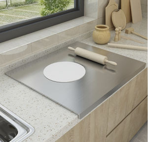 Grande <span class=keywords><strong>planche</strong></span> <span class=keywords><strong>à</strong></span> pétrir antiadhésive en acier inoxydable Tapis de cuisson en métal épais Rouler les fruits Pain Biscuits Pâte <span class=keywords><strong>à</strong></span> <span class=keywords><strong>découper</strong></span> Ustensiles de cuisine - Product Image 2