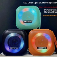Haut-parleur Bluetooth portable sans fil mini avec lumière LED ambiante populaire, grand volume, subwoofer pour la lecture de musique en intérieur