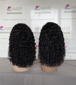 Peluca Bob frontal completa 13x4 de cabello humano negro natural 180% de densidad, de 12 a 14 pulgadas - Product Image 4