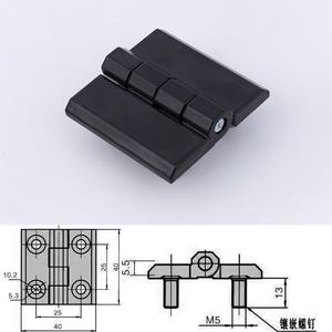 Charnière de boîte de distribution à goujons filetés en alliage de zinc moderne, pour hôpital, cuisine, hôtel, maison, bureau, appartement - Montage frontal, durable, facile - Product Image 3