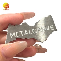 Plaque Métallique Personnalisée Brossée – Logo Gravé sur Mesure en Acier Inoxydable – Petite Étiquette Métallique pour Marque de Meubles