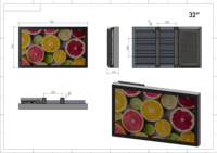 Écran QLCD couleur pleine pour affichage extérieur, panneau LCD 4000 nits de luminosité, liaison optique métal/acier inoxydable + interface verre AR