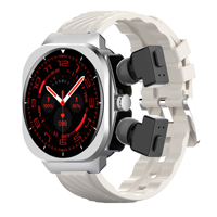 Nouvelle Arrivée Z19 Montre Intelligente 2-en-1 avec Écouteurs Écran HD Corps Métallique Appel Bluetooth Casque TWS Suivi Sportif et Fitness Smartwatch