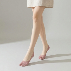 Chaussettes <span class=keywords><strong>Tabi</strong></span> en Mélange de Coton pour Femmes, Ultra-Basses, Invisibles, à Deux Doigts, Écologiques, Marque Privée OEM - Product Image 1