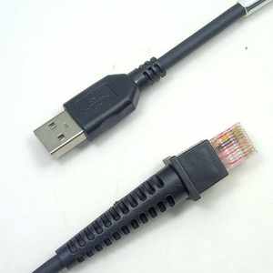 Cable Espiral Retráctil de Cobre Puro USB a RJ50 para Lector de Códigos de Barras Datalogic GM4430 QW2120 QD2430 <span class=keywords><strong>GD4130</strong></span> QW2100 - Product Image 5
