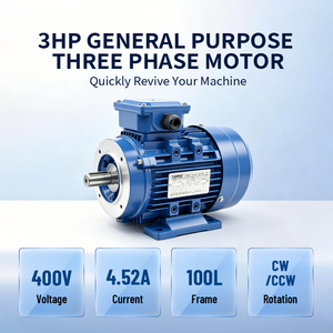 มอเตอร์ไฟฟ้ากระแสสลับแบบอะซิงโครนัสสามเฟส YE3-100l2--4-3kw ประสิทธิภาพสูง เสียงรบกวนต่ำ โครงอะลูมิเนียม สำหรับปั๊มน้ำ - Product Image 2