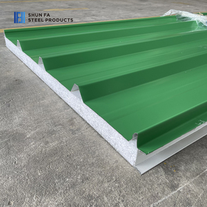 Tùy chỉnh B1 chống cháy 40mm cách nhiệt PU mái bánh sandwich Bảng điều khiển kim loại siding thép tấm Tường cách âm xây dựng xây dựng - Product Image 4