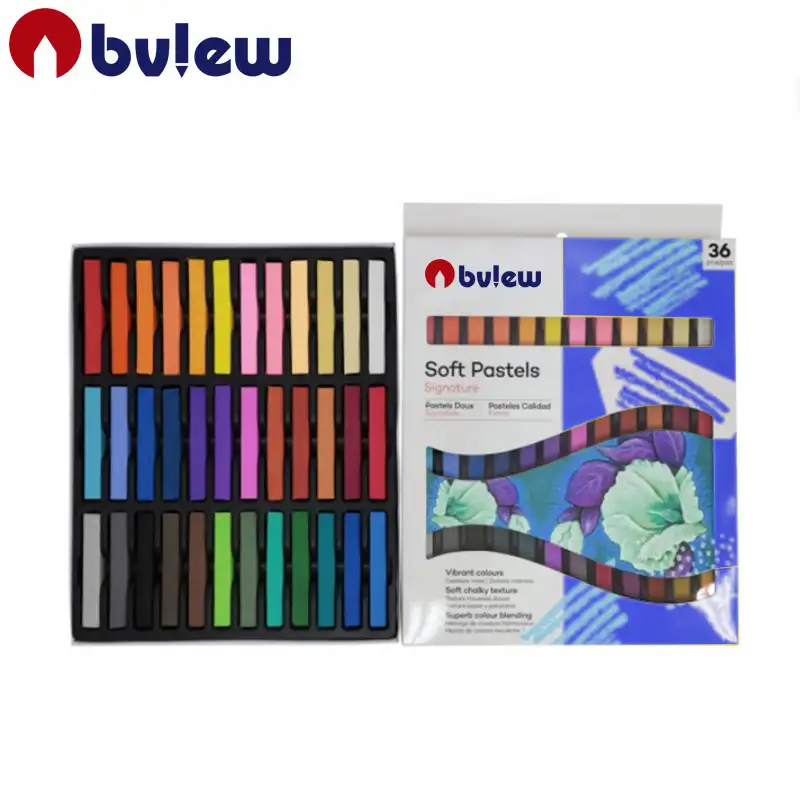 Bview arte fabricante suprimentos 36 unidades, arte pastel macio cera crayon óleo pastel para colorir