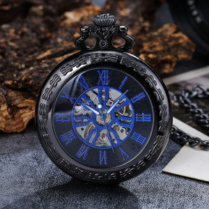 Reloj de Bolsillo Japonés Coreano de <span class=keywords><strong>Anime</strong></span>, Superventas, 16 Noches Sakuya, Retro, Mecánico, Esfera Romana Hueca, 50 mm, con Puntero - Product Image 3