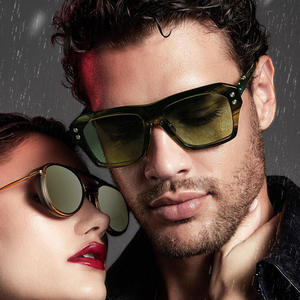 Lunettes de soleil carrées de luxe pour hommes, protection UV400, monture PC, pare-soleil de classe 2, lunettes de mode transfrontalières ZS-98216 - Product Image 5