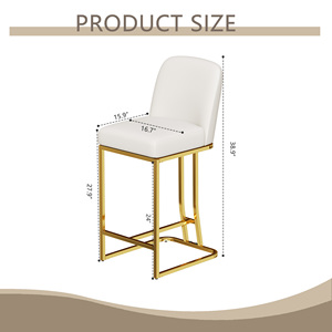 <b>Adjustable</b> Fabric Dining <b>Bar</b> Chairs Set of 2 Modern Design Comfortable High <b>Stools</b> for Living Room - Product Image 5