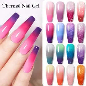 NASCIDO PRETTY Marca de Alta Qualidade Gel Térmico Polonês HEMA Livre Inodoro Soak Off Nail Art Mood Mudança de Cor Gel UV Esmalte