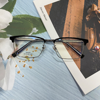 Lunettes unisexes populaires bon marché à la mode métal classique meilleur prix bas rétro lunettes montures optiques