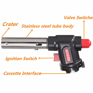 <span class=keywords><strong>Fer</strong></span> à <span class=keywords><strong>souder</strong></span> à <span class=keywords><strong>gaz</strong></span> multifonction Briquet à flamme Lance-flammes Chalumeau au butane <span class=keywords><strong>pour</strong></span> la cuisine Soudage Bbq - Product Image 6