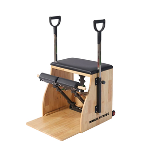 Equipo de Fitness Portátil, Silla Profesional de Madera de Roble con Estabilidad, Silla de Pilates para Gimnasio en Casa, Yoga y Clases Particulares - Product Image 2