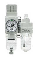 AC40D-F04D-B Triple filtre pneumatique, interface 1/2 po, 1 Mpa, drainage automatique, précision de filtration de 5 m