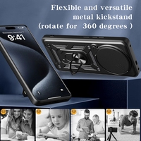 Étui protecteur de caméra en TPU antichoc avec support de béquille magnétique pour Huawei Honor X9C 5G Mate X6 Pro