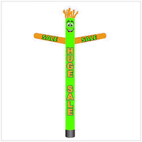 Publicité extérieure personnalisée Danseur d'air gonflable Modèle PVC Oxford Matériel Impression numérique Ventilateur Événements promotionnels
