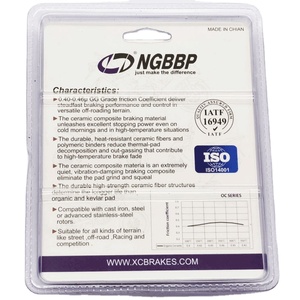 Pastillas de Freno de Motocicleta de Alta Calidad NGBBP para <span class=keywords><strong>HONDA</strong></span> <span class=keywords><strong>CBF</strong></span> <span class=keywords><strong>250</strong></span> TWISTER, Cerámica Orgánica - Product Image 6