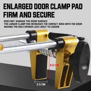 Kit manual para abrir orificios de cerraduras, juego de máquina perforadora para cerraduras de embutir con regla de nivel y estuche, para instalación de puertas, juego de herramientas para ranurar. - Product Image 4