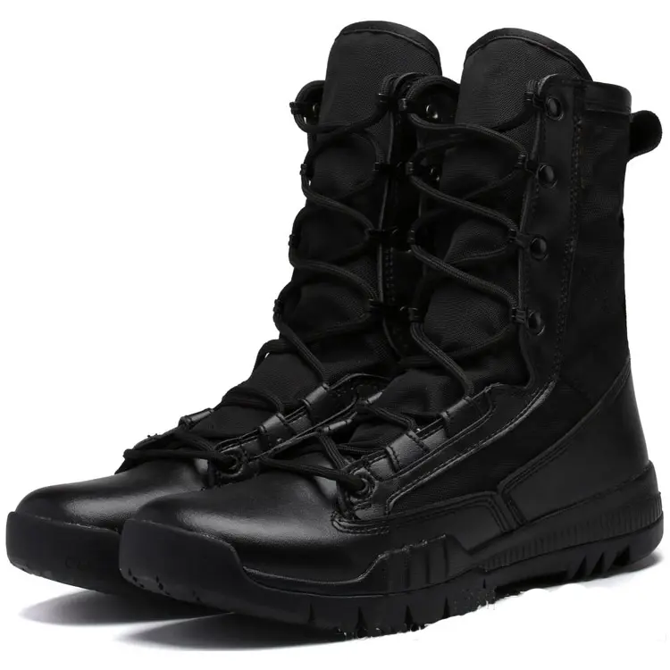 جديد تصميم العسكرية التمهيد أحذية جيش العمل أحذية عالية الساق من الجلد ل الجيش