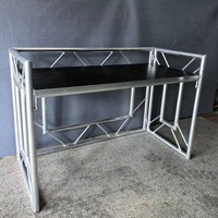 Ventes Flash : Cabine de DJ Portable Pliable en Alliage d'Aluminium, Support d'Enceinte avec Barre Supérieure, Table d'Événement à Vendre