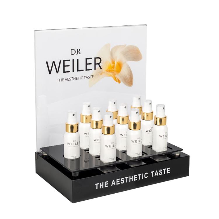 Customized Spray Gas Bottle Cosmetic Display Stand Beautiful Acrylic Display Rack Display Rack for Shop