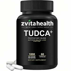Capsules de TUDCA+ <span class=keywords><strong>pour</strong></span> le Foie, Marque Blanche, 1000mg, Sels Biliaires, TUDCA Haute Pureté, Végétalien, <span class=keywords><strong>Sans</strong></span> OGM, Comprimés Faciles à Avaler, Nettoyage Hépatique et Biliaire - Product Image 1