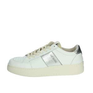 Zapatillas Deportivas Saint para Mujer, Blancas y Plateadas, de Cuero, con Plataforma, Moda Casual - Product Image 1