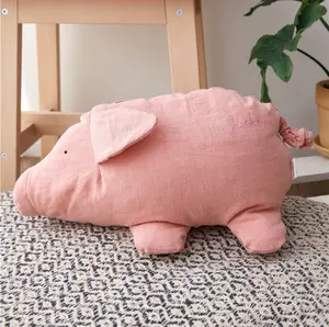 Vente en gros de peluche renard cochon dino animal en peluche personnalisé Ramie animaux en tissu jouets en peluche jouet en peluche personnalisé