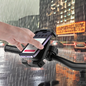 โรงงาน YYS ผลิตขายส่ง ที่ยึดโทรศัพท์มอเตอร์ไซค์แบบกันน้ำ วัสดุ ABS สำหรับโทรศัพท์ขนาด 4.8-7 นิ้ว - Product Image 2