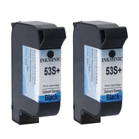 Encre à base de solvant noire d'origine pour usage industriel W3t10b 2590 pour cartouche Meenjet Sojet Js12 Js10 Anser U2 Loogal Tij
