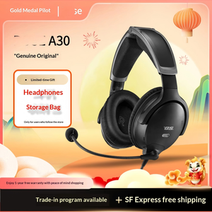 Casque circum-auriculaire ANC avec microphone, son Hi-Fi et mode double filaire/sans fil pour pilotes de l'aviation civile - Product Image 3