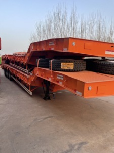 <span class=keywords><strong>Venta</strong></span> Directa de Fábrica: Semirremolque de Cama Baja con Cuello de Cisne para Trabajo Pesado, Carga Máxima de 150 Toneladas, Remolque para Camión - Product Image 6