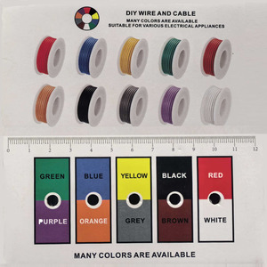 Nhà Máy Bán buôn đa màu sắc có sẵn 16 18 20 22 24 26 28 30 34 36 AWG Bạc mạ đồng linh hoạt Silicone DIY dây cáp - Product Image 6