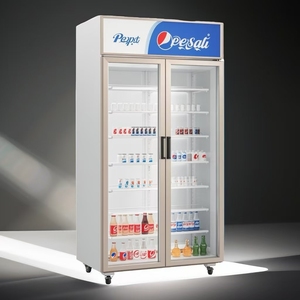 Nhỏ trưng bày tủ lạnh hiển thị mát dẫn chiếu sáng mở cửa duy nhất-nhiệt độ kiểm soát khí hậu Cửa hàng bánh bán hàng làm thủy tinh - Product Image 5