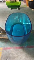 Baignoire en résine de haute qualité, baignoire autoportante personnalisée, baignoire transparente