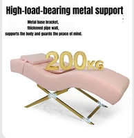 Ensemble lit et chaise pour pose de cils, structure robuste, rembourrage haute densité, pour technicienne professionnelle en pose de cils, salon de beauté et spa