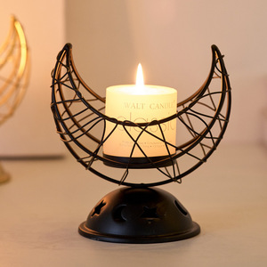 Encensoir portable en métal noir et or, style Moyen-Orient, traditionnel, Feng Shui, aromathérapie, orné d'une croissant gravée, pour salon - Product Image 4