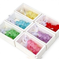 Savon Artisanal Transparent en Forme de Grappe de Raisin, Coffret Cadeau Parfumé pour la Maison et l'Aromathérapie, Idéal pour les Cadeaux d'Entreprise et les Achats Professionnels