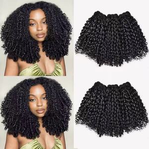 Extensiones de Cabello Humano Virgen 100% de Alta Calidad para Tejido de Cabello Rizado, Venta Caliente de Fábrica 2026, Solo Color Más Oscuro, Solo 100g, Sin Enredos - Product Image 1