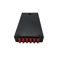 Box Terminale in Fibra Ottica FC a 12 Porte di Grado Telecom, Scatola di Giunzione in Acciaio Laminato a Freddo, Box per Fusione Fibra Ottica FTTH Montabile a Parete, Patch Panel