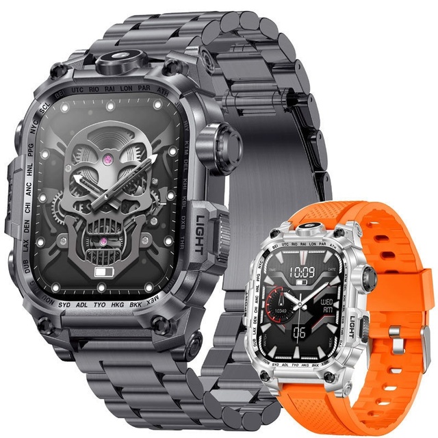 I121 Smart Watch Men's Sports Square Silicone 2.01inch 320*390 HD 650Mah Waterproof Heart Rate Sleep Monitoring Smartwatch
