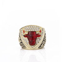 6PCS nba championnat anneau ensemble Europe et Amérique populaire mémorial nostalgique classique anneau personnalisé doigt décoration personnalisée